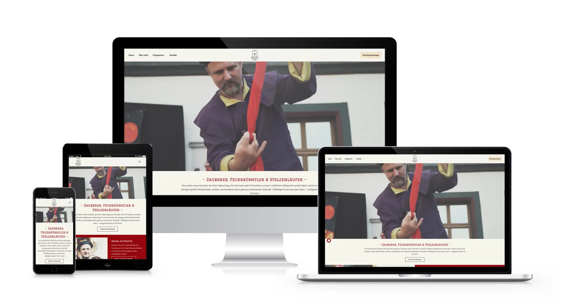 Webseite für Zauberer